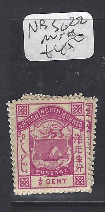 NORTH BORNEO (P2608B) 1/2C ARMS, LION  SG 22   MNH