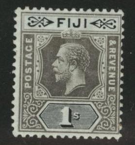 FIJI Scott 88a MH*  KGV Black, blue green olive back stamp