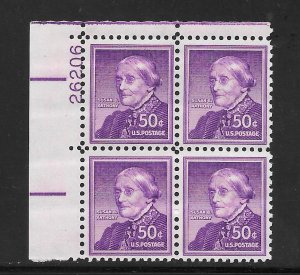 #1051 MNH Plate Block