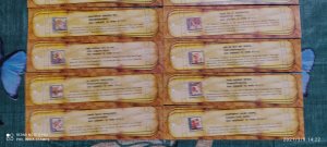 India 2009 Set of 10 Bookmarks on Jayadeva Geetagovind Dasavatar Hindu Mythology