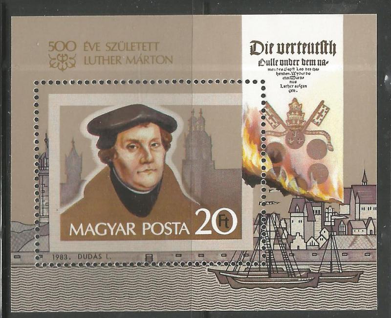 HUNGARY 2796  MNH,  MARTIN LUTHER