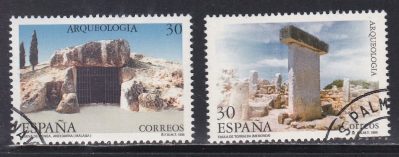 Spain # 2834-2835, Archaeology, used