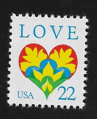 SC# 2248 - (22c) - Love Heart, MNH single