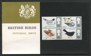 SG696-9 1966 Birds Presentation pack