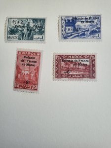 Stamps French Morocco Scott #B21-4 nh