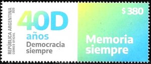 Argentina 2023 MNH Stamps Democracy