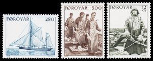 Faroe Islands Scott 112-114 (1984) Mint NH VF Complete Set, CV $5.35 C