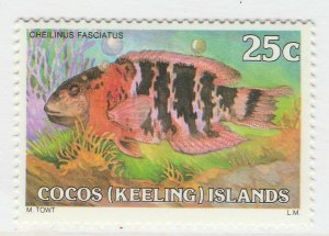 1979 Australia Cocos (Keeling) Islands Fish 25c MNH** Stamp A22P14F8616-