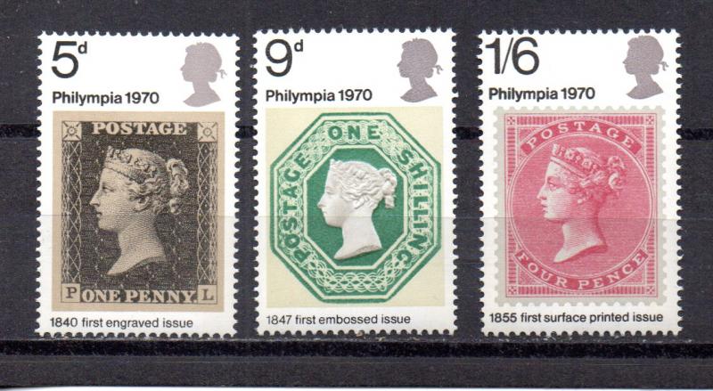 Great Britain 642-644 MNH