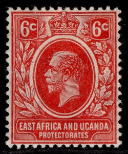 EAST AFRICA and UGANDA GV SG46, 6c red, M MINT.