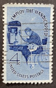 US #1155 Used F/VF 4c Employ the Handicapped 1960 [B43.7.2]