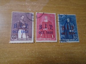 Belgium  #  222-24   used