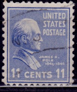 United States, 1938, James K. Polk, 11c, sc#816, used