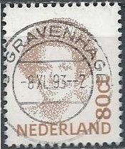 Netherlands 774A (used, s'Gravenhage [Hague] cancel) Beatrix, red brn (1991)