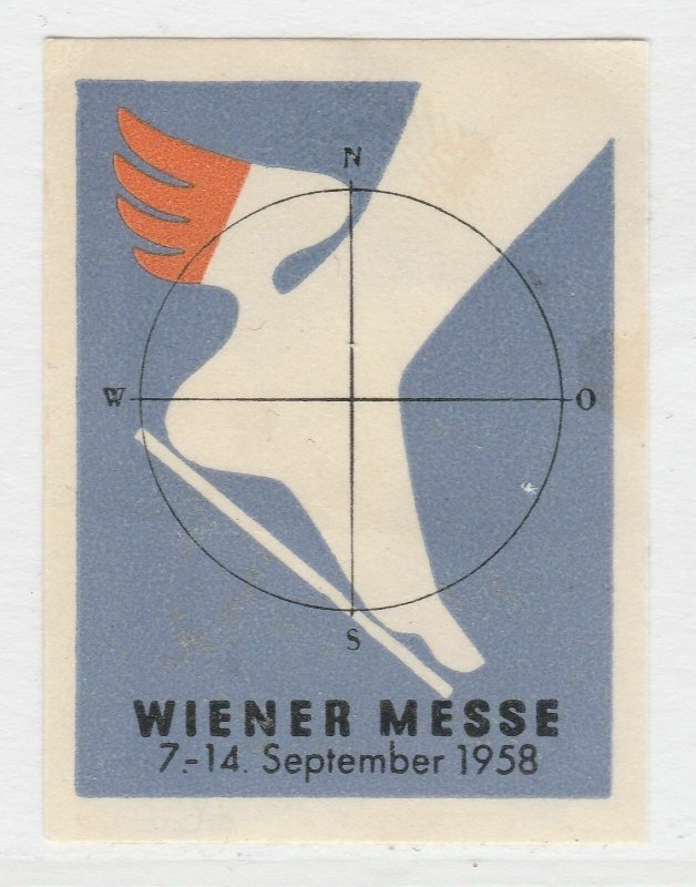 Wiener Messe 1958 Cinderella Poster Stamp Advertising Marks A7P5F209-