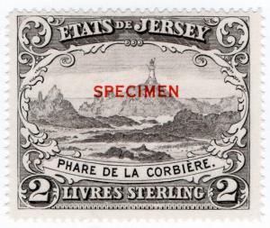 (I.B) Jersey Revenue : Duty Stamp £5 (specimen)