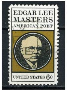 USA 1970  Scott 1405 used -6c, Edgar Lee Masters 