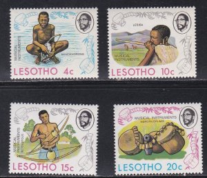 Lesotho # 174-177, Musical Instruments, Mint NH, 1/2 Cat,