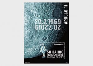 Austria 2019 Moon Landing 50th Anniversary 1969-2019 Souvenir Sheet Mnh / **