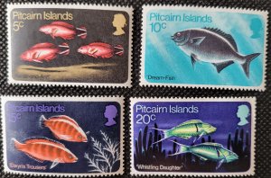 Pitcairn Is., 1970, Tropical Fish, set of 4, #114-17, MH, SCV$5.50