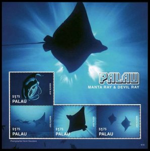 2016 Palau 3902-3905KL Marine fauna - Stingrays 14,00 €