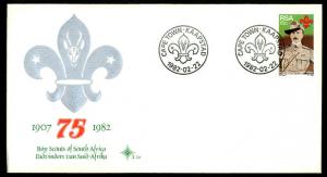 South Africa SC#558 75th Anniversary of the Scouts (1982) FDC