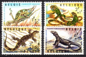 1965, Belgium Reptiles set, MNH, Sc B779-782