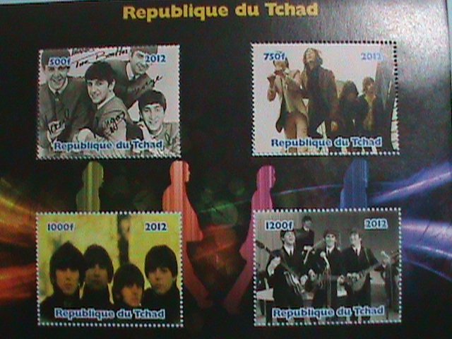 ​CHAD STAMP:2012 THE BEATALES MNH STAMP SHEET.#2