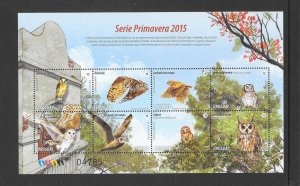 BIRDS - URUGUAY #2524  OWLS   MNH