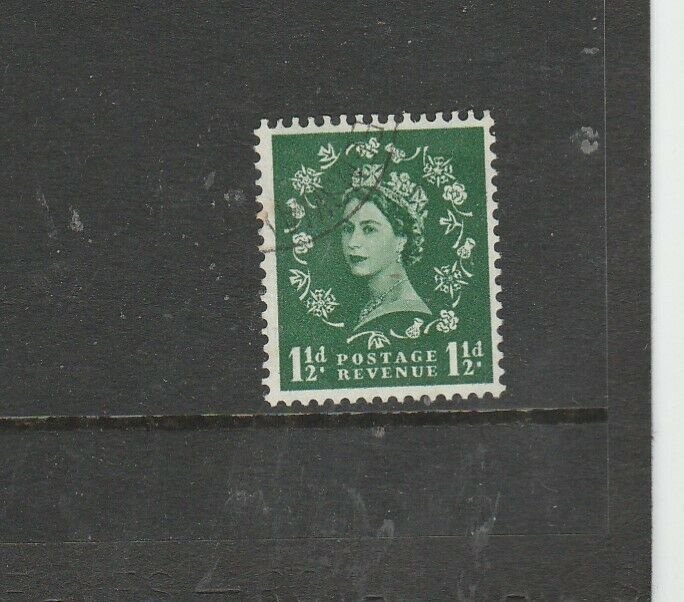 GB, 1958 Graphites Wmk Inverted 1 1/2d, VFU< SG 589Wi