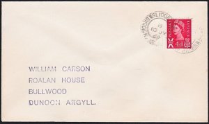 GB SCOTLAND 1969 cover SLIDDERY / BRODICK ISLE OF ARRAN cds................A6091