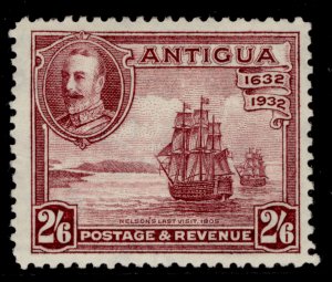 ANTIGUA GV SG89, 2s 6d claret, M MINT. Cat £55.