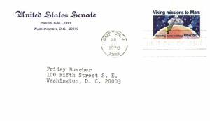 #1759 Viking Space Mission Mars - UNITED STATES SENATE PRESS GALLERY STATIONERY