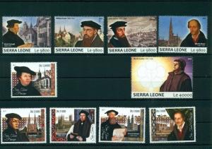 Martin Luther Reformation 500 Years Protestantism 55 MNH stamps set collection 