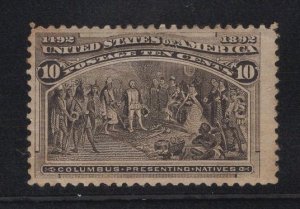 US Stamp Scott #237 Mint Hinged SCV $90