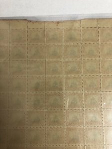 620 Norse American Sheet Of 100 Plate Block Missing Black Pl# Extremely Rare