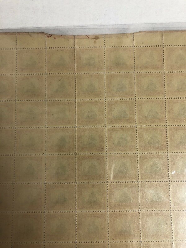 620 Norse American Sheet Of 100 Plate Block Missing Black Pl# Extremely Rare 