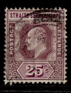 MALAYSIA - Straits Settlements EDVII SG161, 1d dull & bright purple, USED.