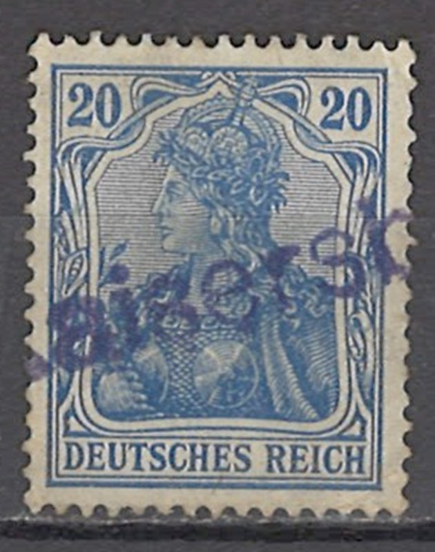 COLLECTION LOT OF #1153 GERMANY # 84 KAISER'S BOAT OVERPTINTED