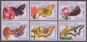 2007 Mozambique 2928-2933 Butterflies 10,00 €