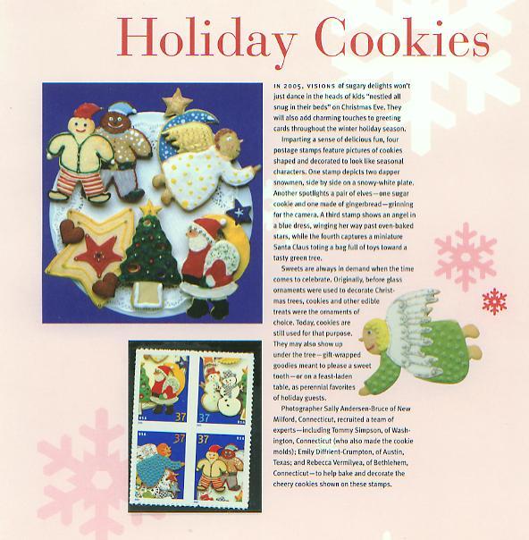 Christmas Holiday Cookies 2005, Set 4  (USCP3949-52)*