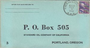 United States U.S. R.P.O.'s Eugene & Powers East 1940 900.2-B-2  Printed Retu...