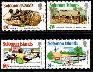 SOLOMON ISLANDS SG524/7 1984 20TH ANNIV OF AISA-PACIFIC BROADCASTING UNION MNH