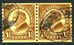 U.S. #598 USED PAIR