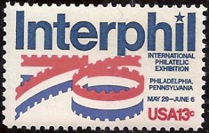 #1632, Single. Interphil '76' , MNH.  13 cent