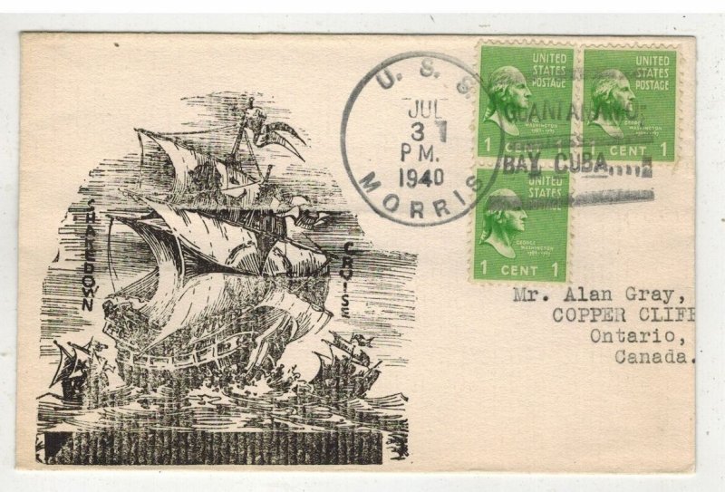 US NAVY 1940 USS MORRIS SHAKEDOWN CRUISE GUANTANAMO BAY