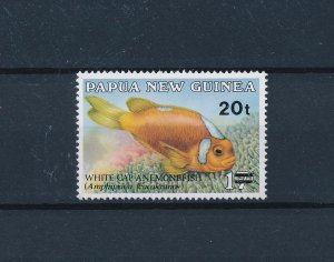 [48929] Papua New Guinea 1989 Marine life fish anemonefish with OVP MNH