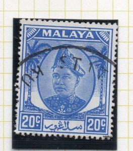 Selangor Malaysia 1949 Early Issue Fine Used 20c. 107706