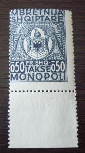 ALBANIA-REVENUE STAMP (MNH) R! albanien stempelmarke fiscal tax usa kosovo M59