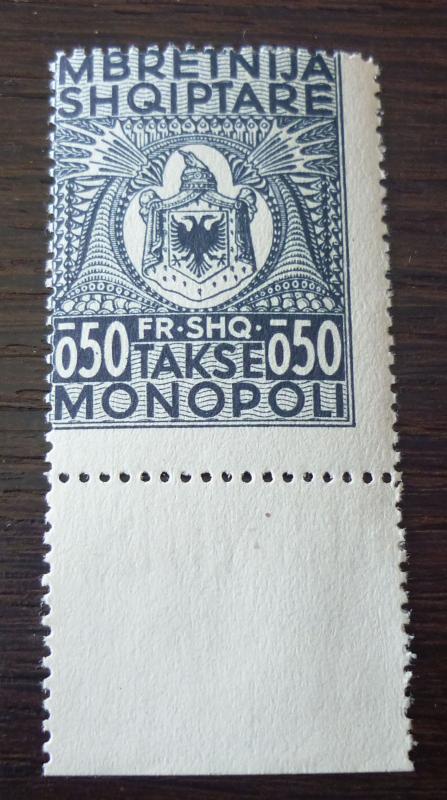 ALBANIA-REVENUE STAMP (MNH) R! albanien stempelmarke fiscal tax usa kosovo M59